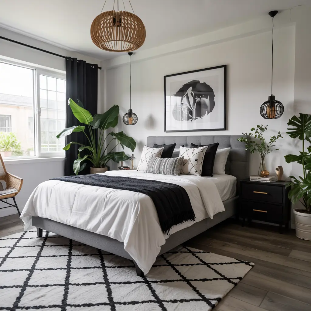 21. Black and White Decor for a Sleek Elegant Aesthetic