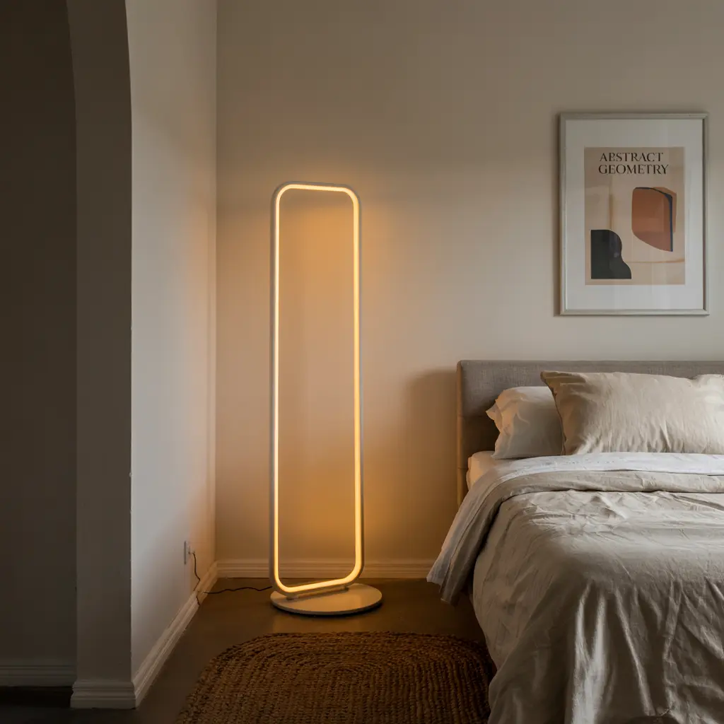 21. Floor Lamp with LED Color Temperature Adjustment