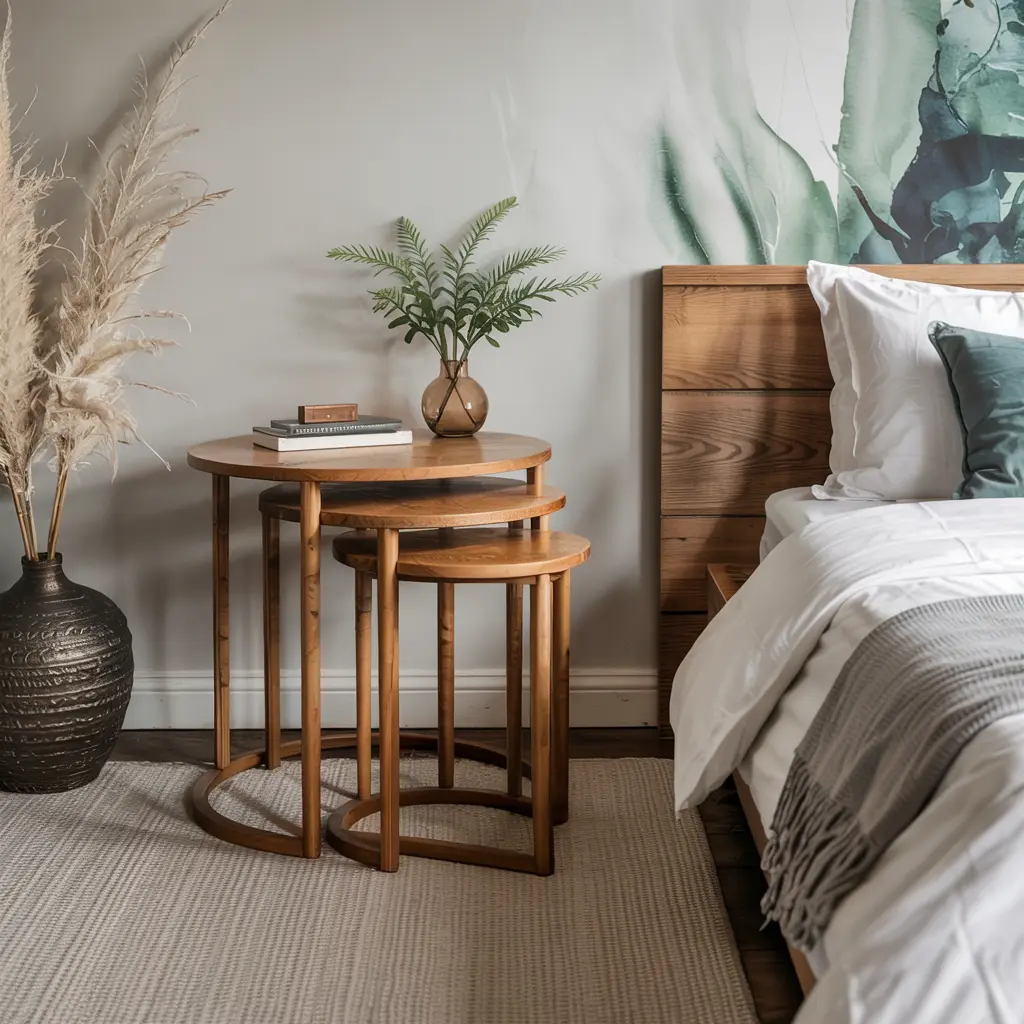 22. Nesting Tables Instead of Large Coffee Tables