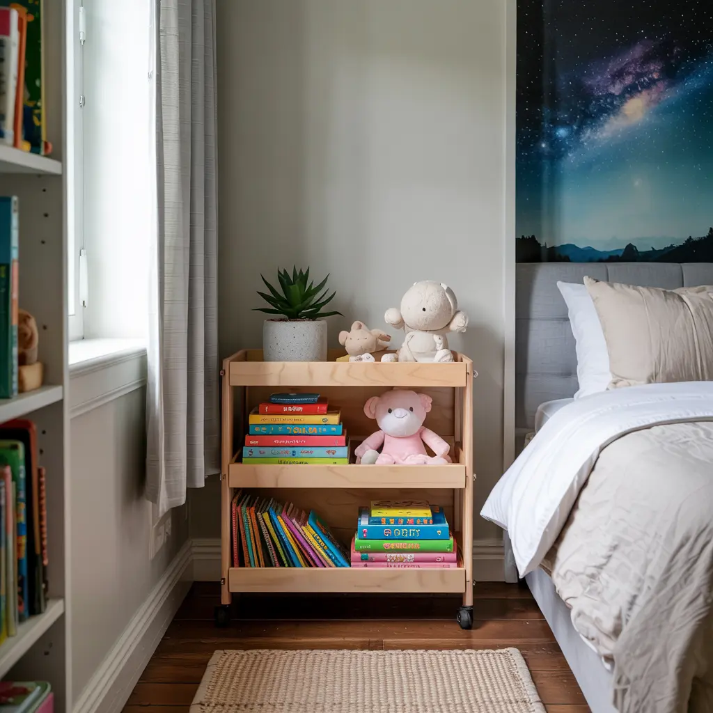 24. Slim Rolling Carts for Extra Storage in Tight Spaces