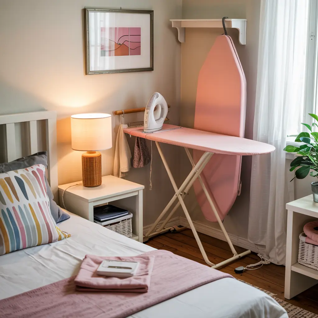 25. Fold Up Ironing Board Attached to the Wall