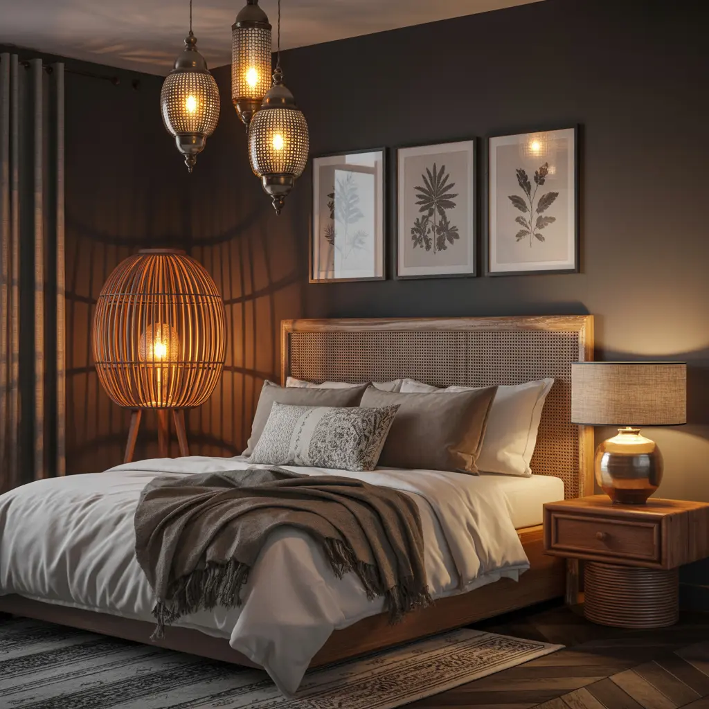 25. Layered Lighting Floor Lamp Table Lamp Lanterns