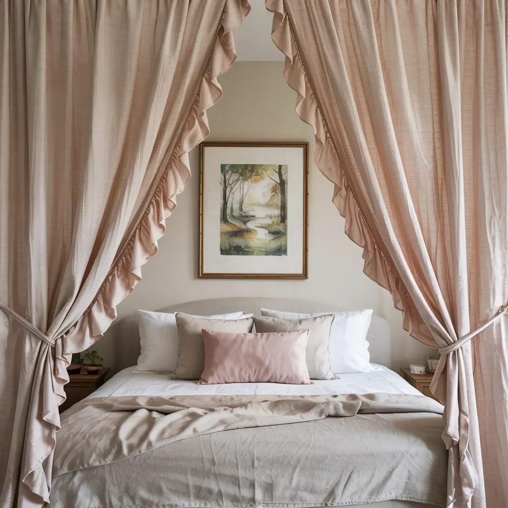 25.Ruffled Curtains for a Charming Cottagecore Aesthetic