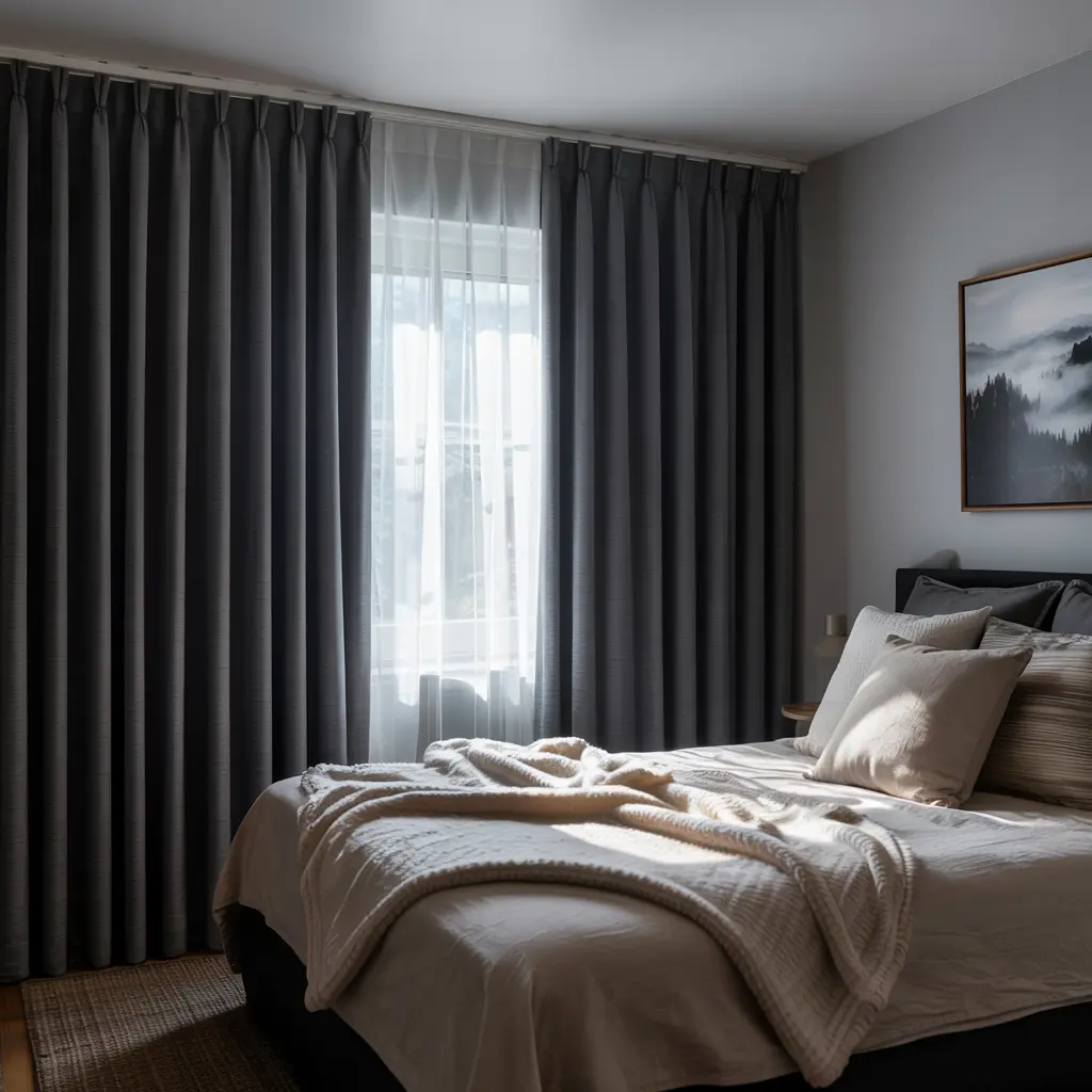 3.Blackout Curtains for a Cozy Dark Sleeping Environment