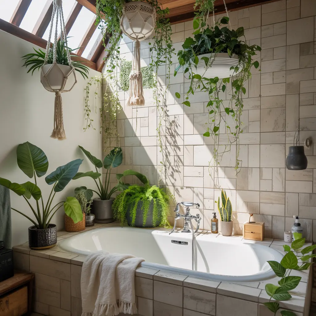 4. Decorate with Hanging Plants or Vines