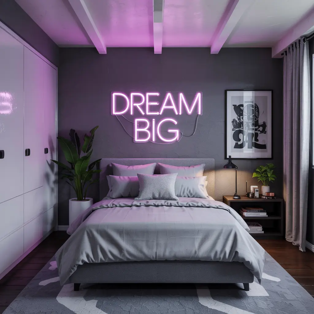 5. Neon LED Signs for a Modern Aesthetic