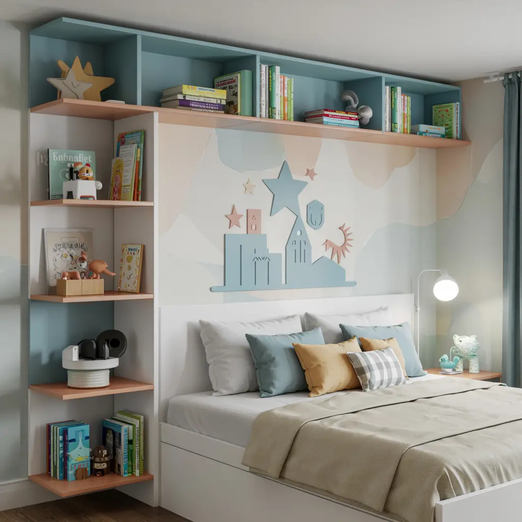 6. Corner Shelves to Utilize Unused Space