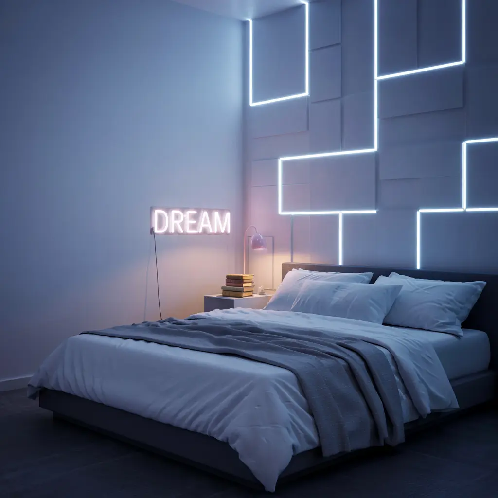 6. LED Light Panels for a Futuristic Vibe