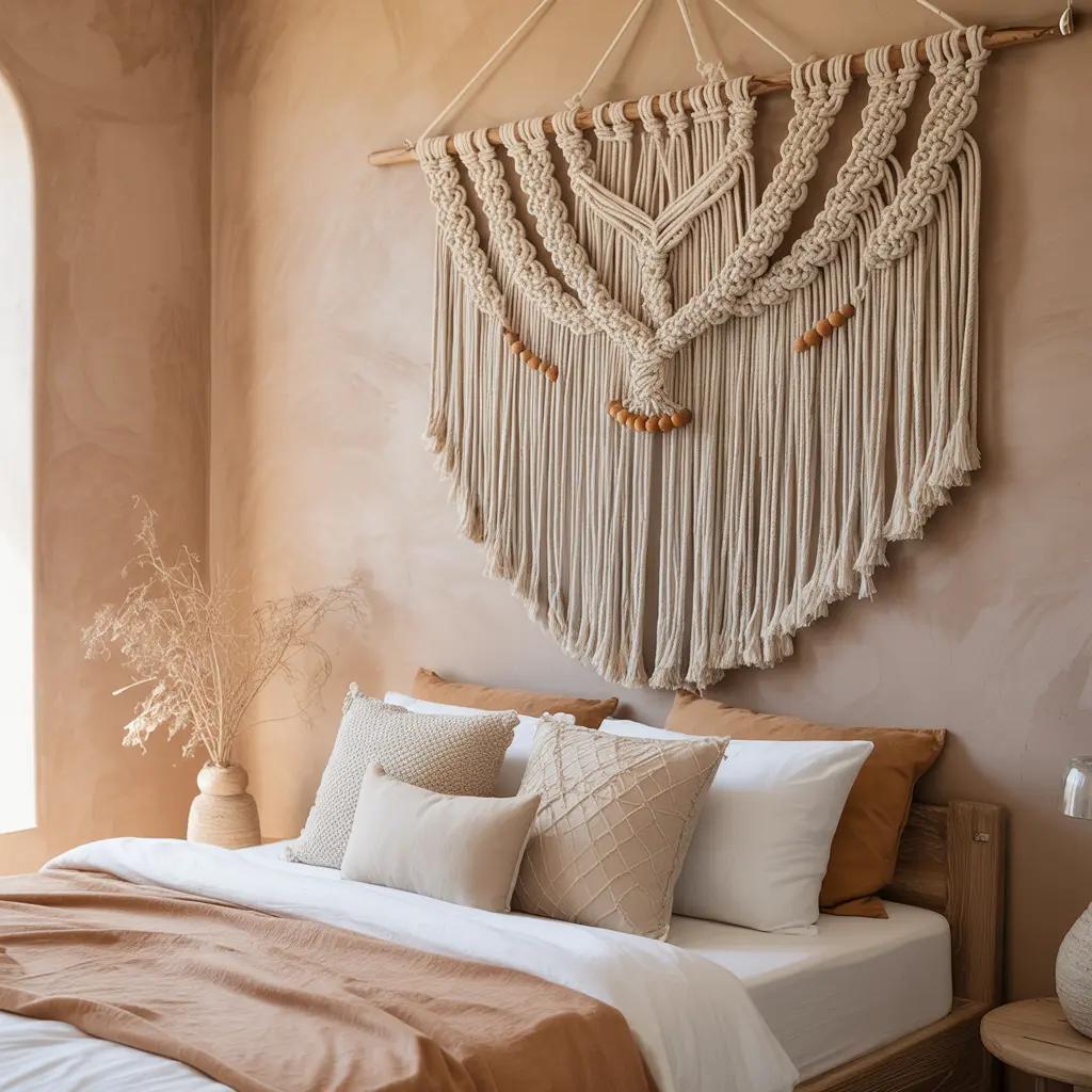 6. Macrame Wall Hanging for a Boho Earthy Touch