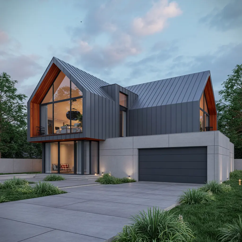 6. Open Concept Modern Home with Front Facing Garage