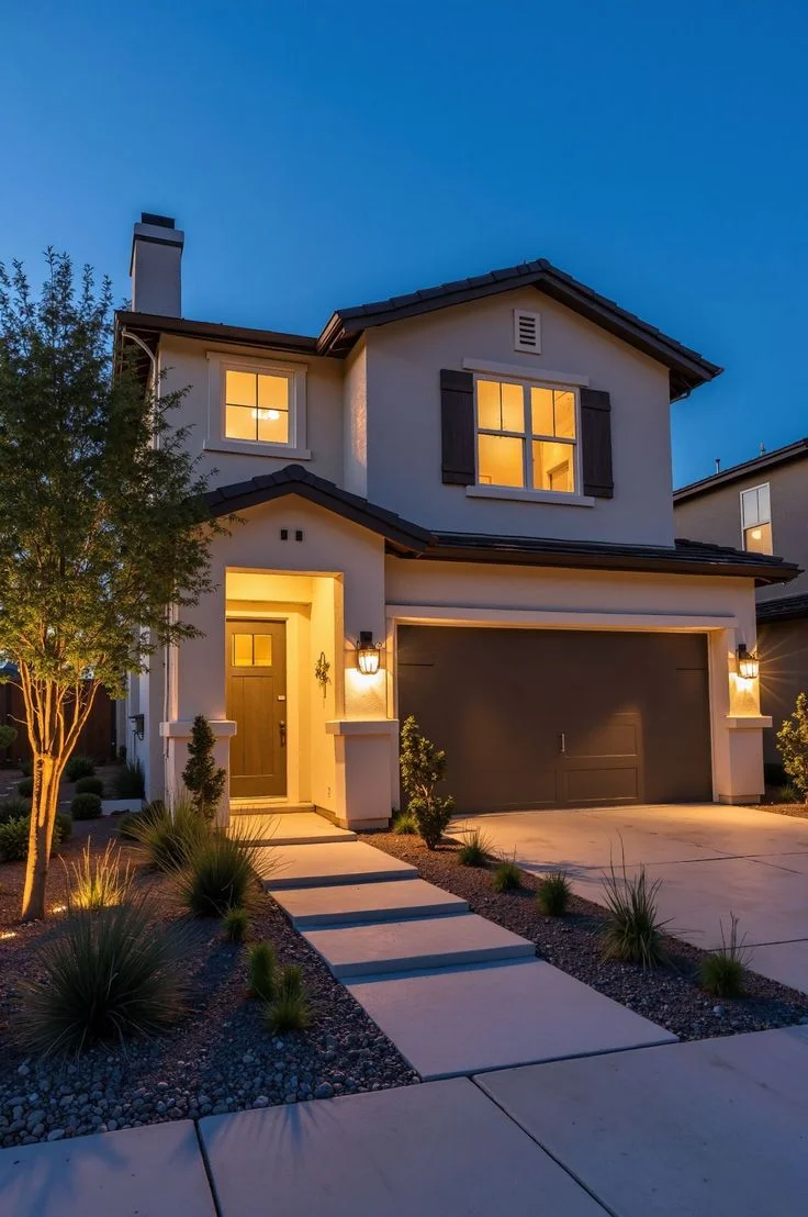Elegant Modern Home with Hidden Side Garage Entry