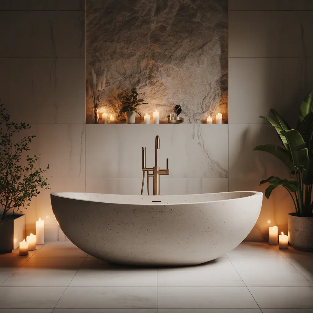 8. Add a Freestanding Bathtub for Instant