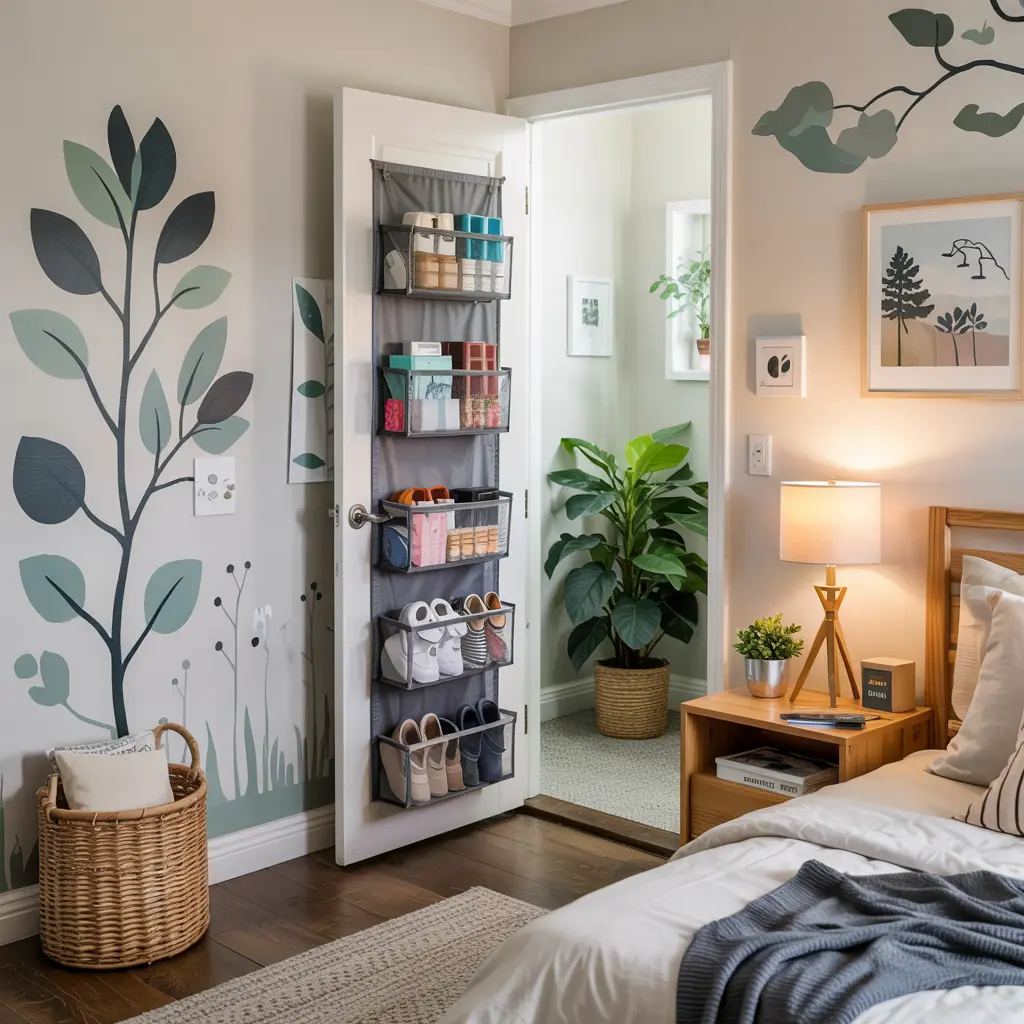 8. Over the Door Storage for Shoes and Accessories