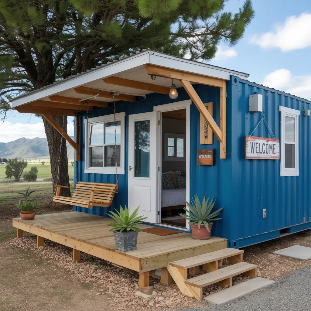 9. Container Home Airbnb for Rental Income