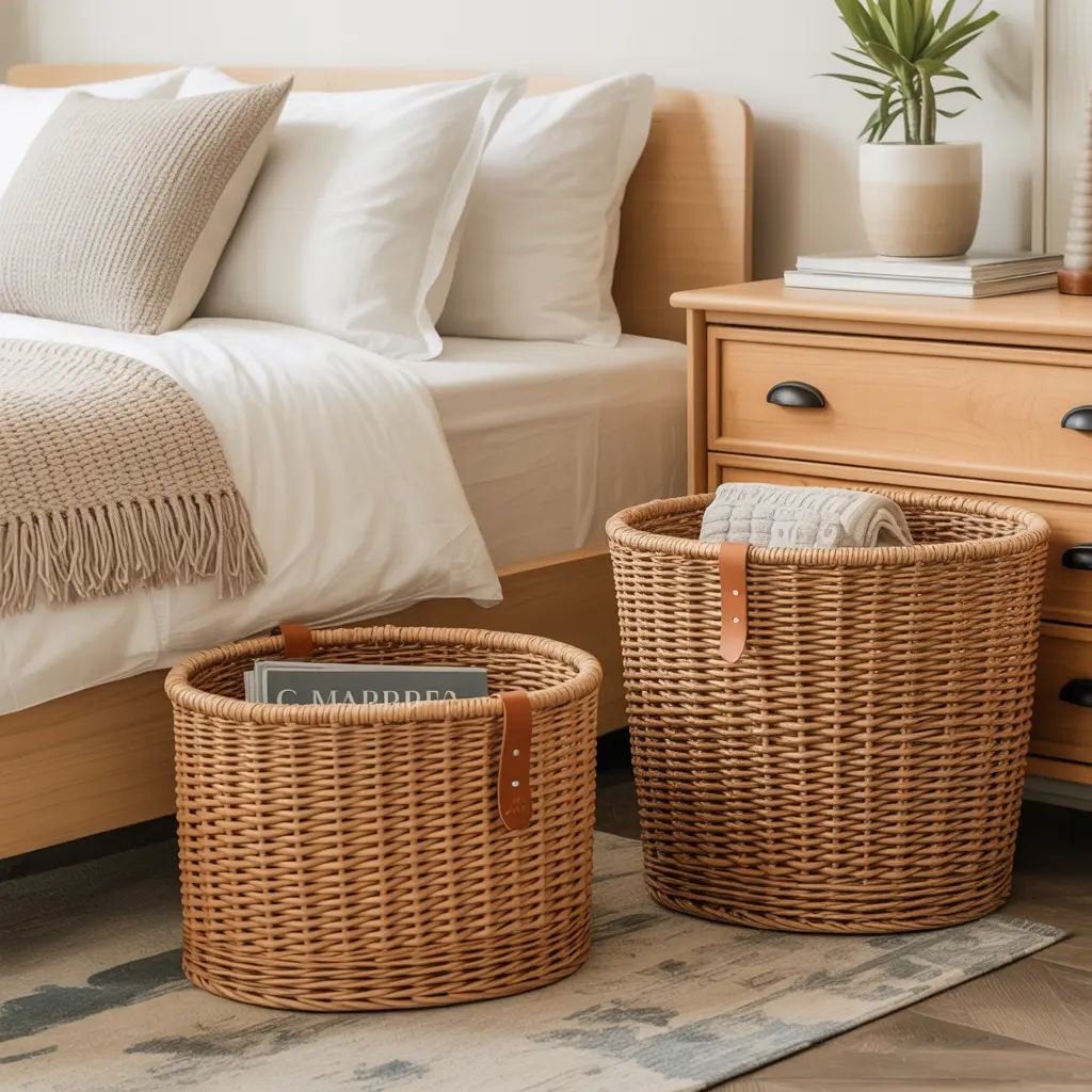 9. Woven Storage Baskets for Functional Decor