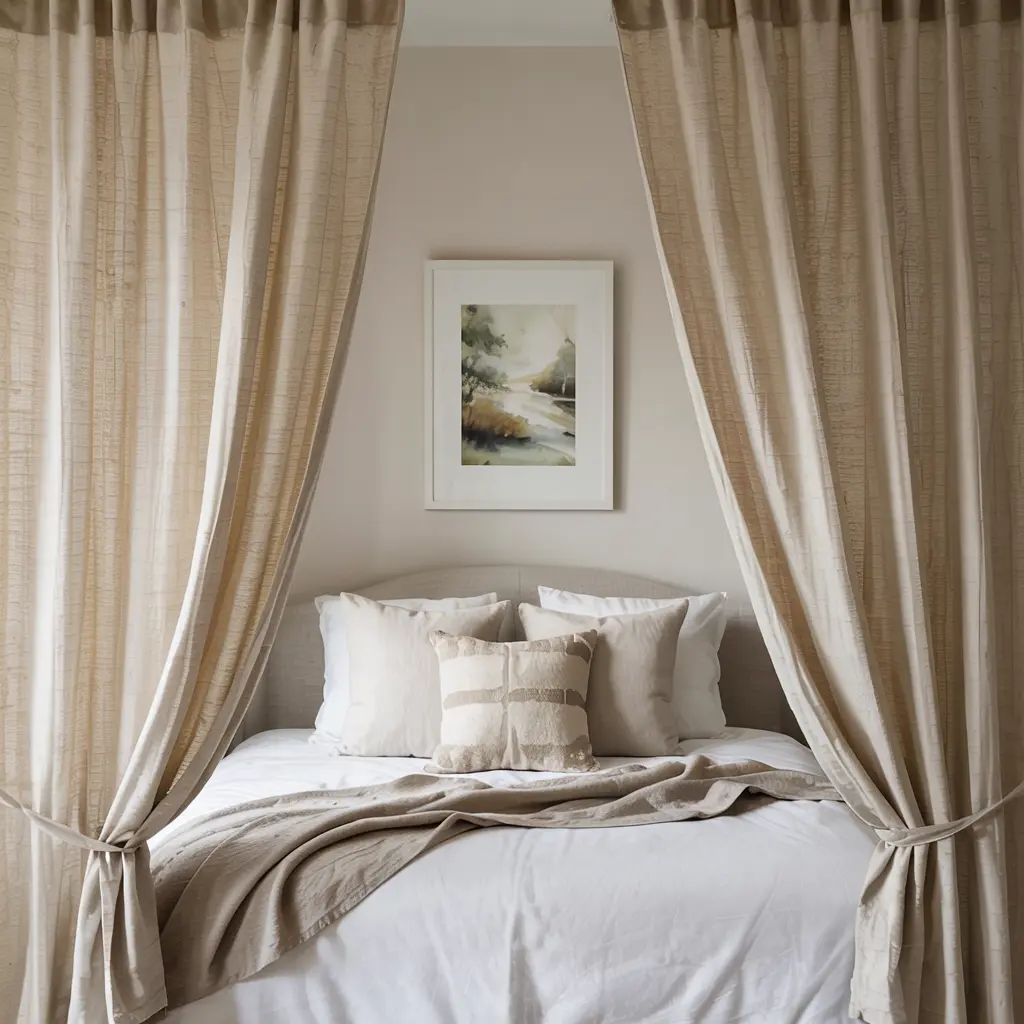 9.Neutral Beige Curtains for a Warm Timeless Feel