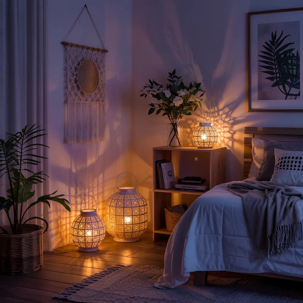 Candle Lanterns for a Warm and Relaxing Atmosphere