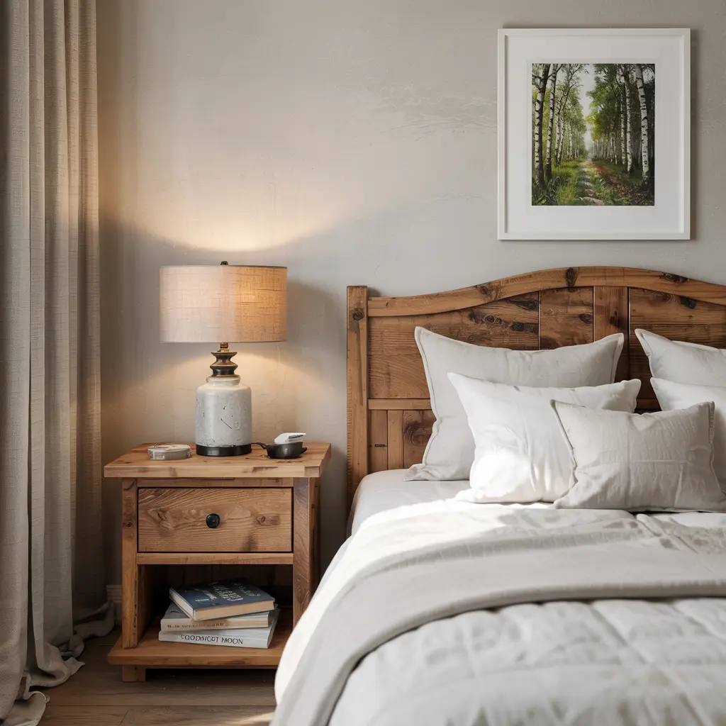Cozy small bedroom designs with wooden accents