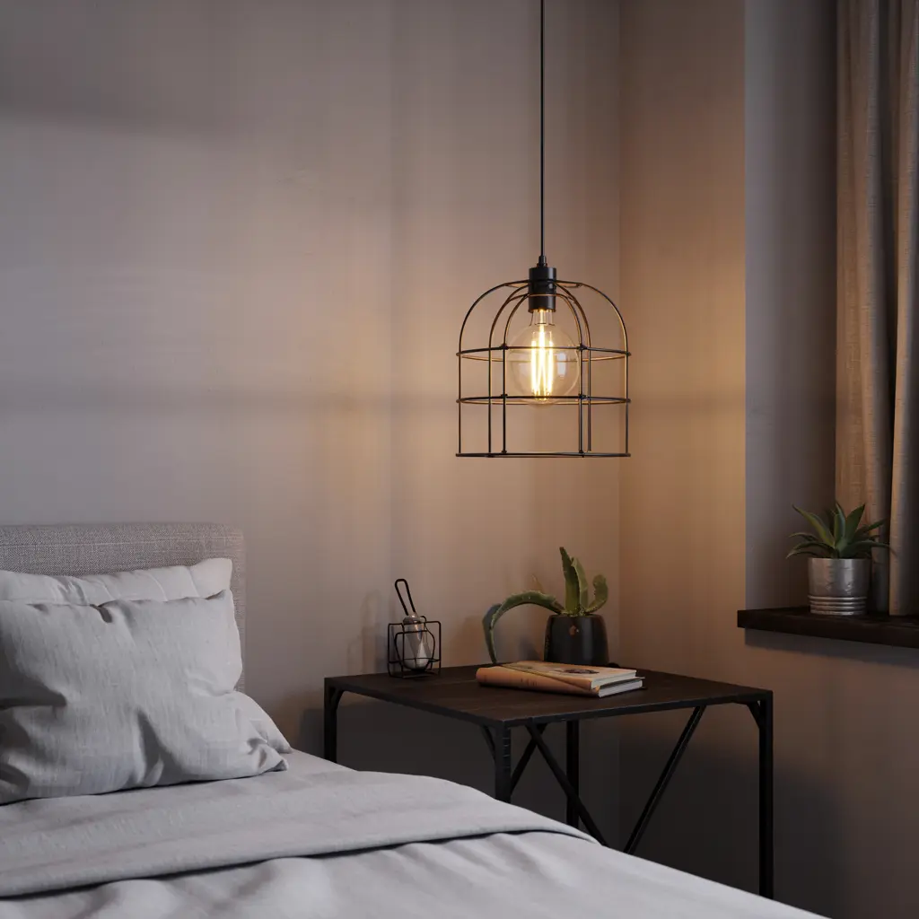 Industrial Style Cage Pendant Lights for a Modern Look