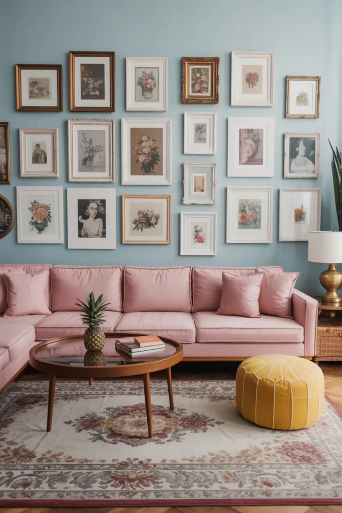 1. Gallery Wall Arrangement Ideas with Photo Frames