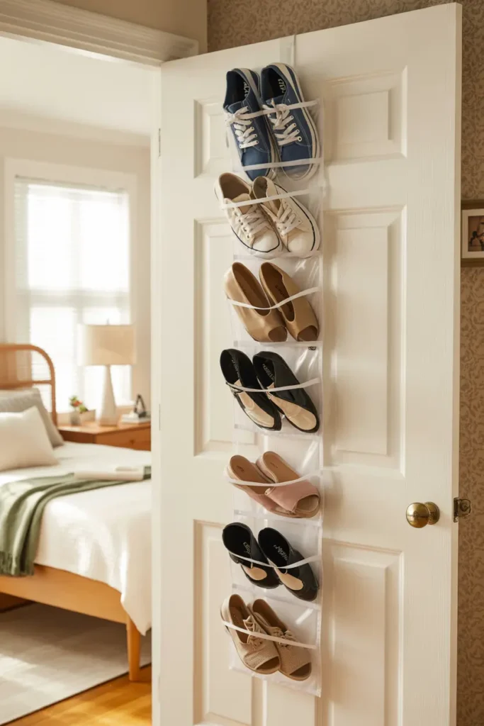 1. Over the Door Shoe Organizer