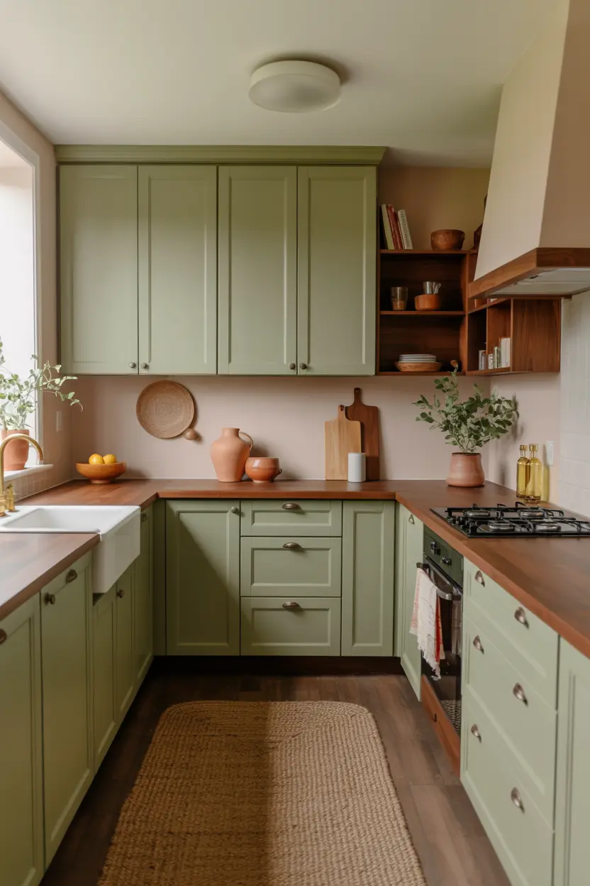 15 Stylish Green And Brown Kitchen Designs For Every Budget