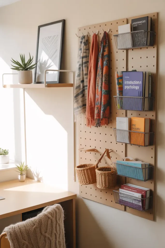 10. Command Hooks and Hanging Organizers for Vertical Space