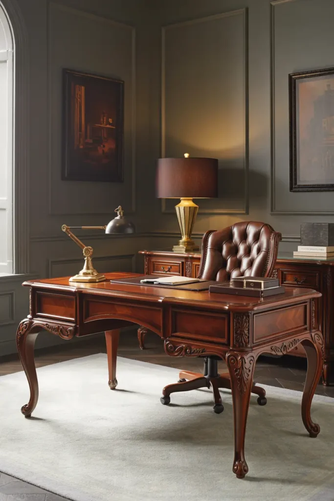 10. Executive Office Desk for a Luxurious Workspace