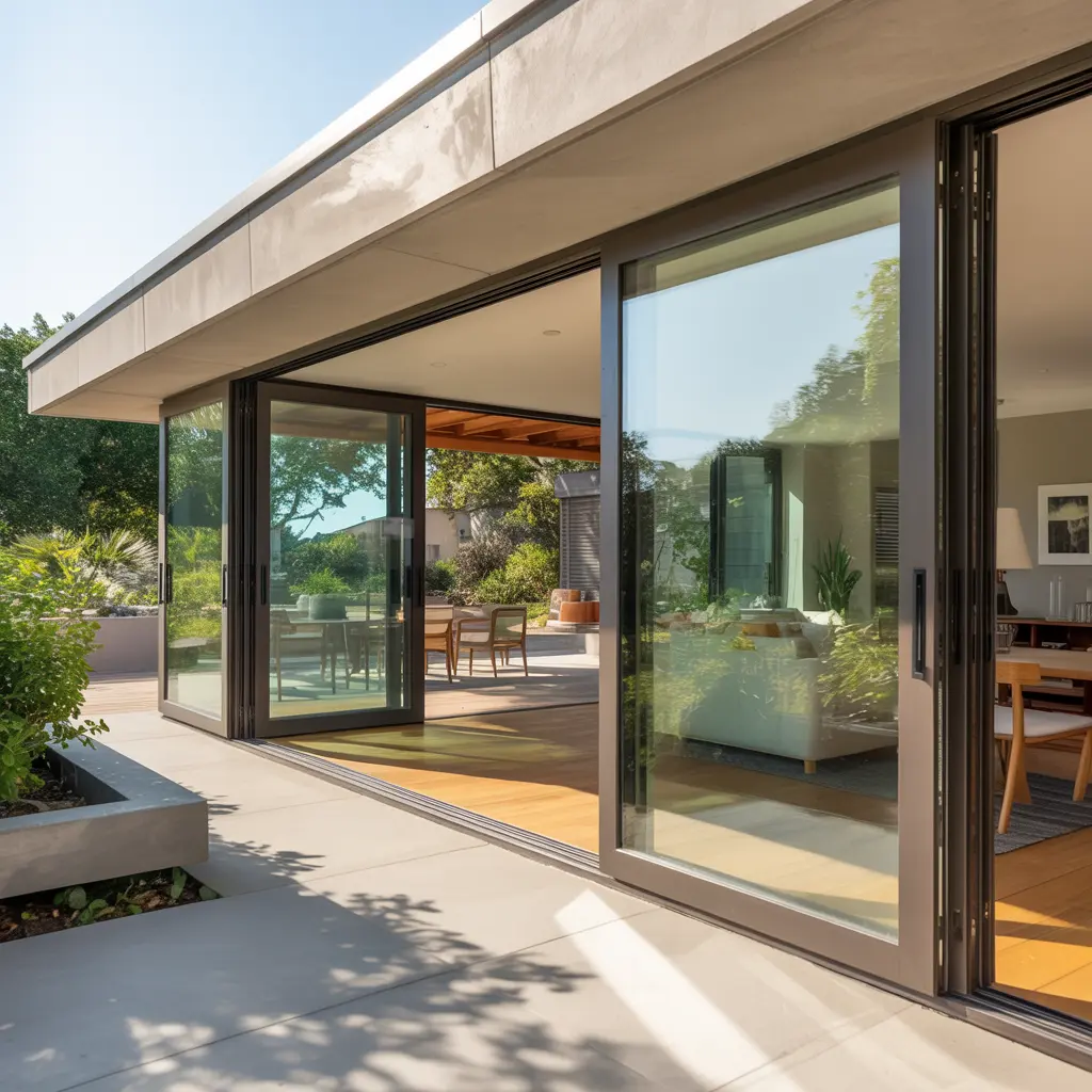 10. Indoor Outdoor Flow with Large Sliding Glass Panels