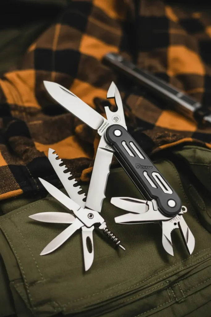 10. Multi Tool Pocket Knife for Everyday Survival