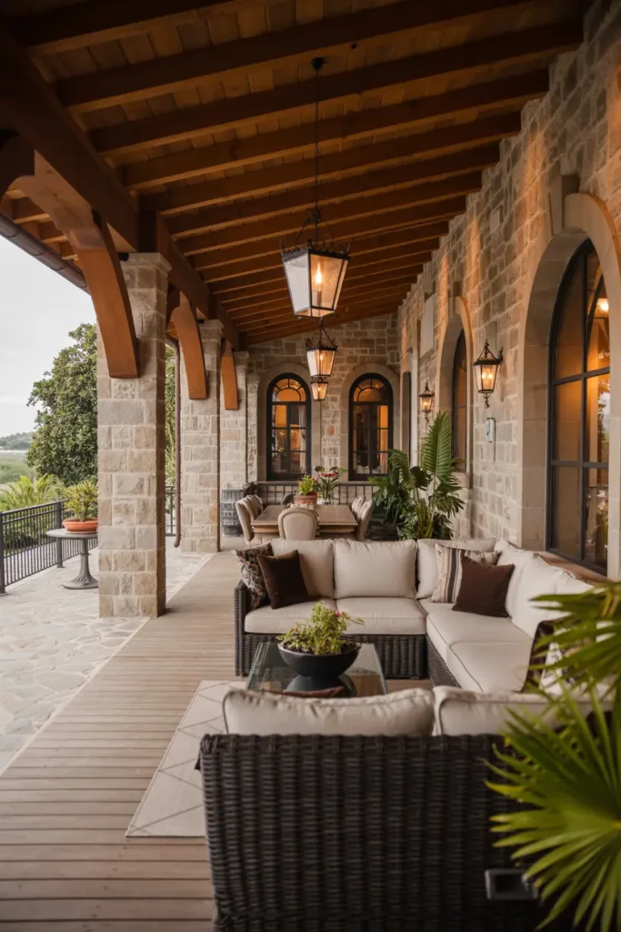 11. Tuscan House with Covered Outdoor Dining Area