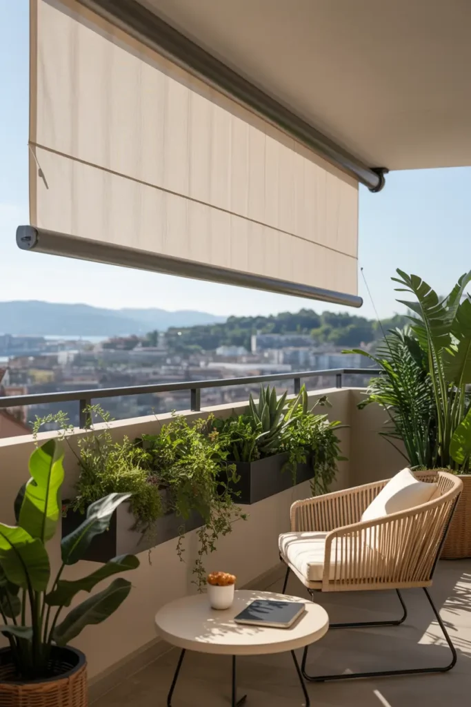 12. Balcony Sunshade Roller for Easy Use