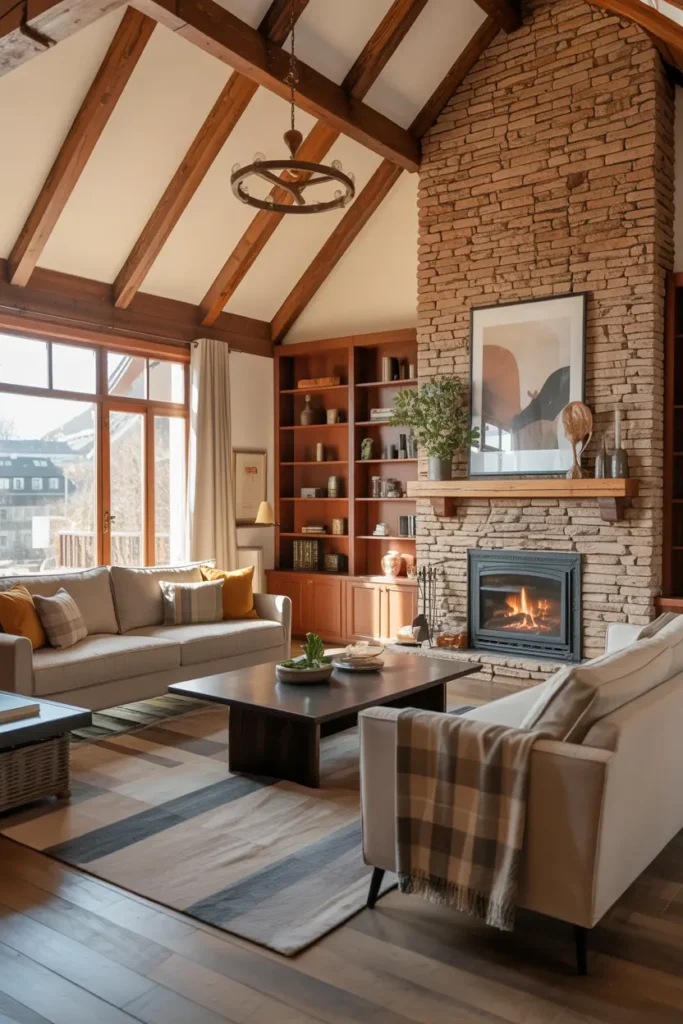 12. Rustic Farmhouse Living Room Decor