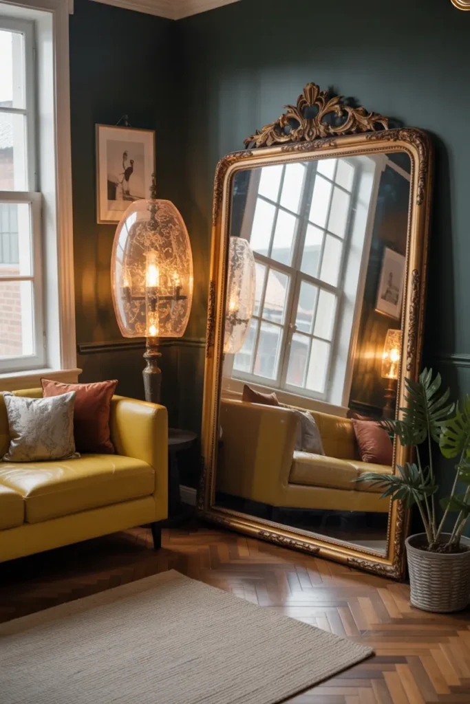 12. Use Decorative Mirrors to Make Rooms Look Bigger