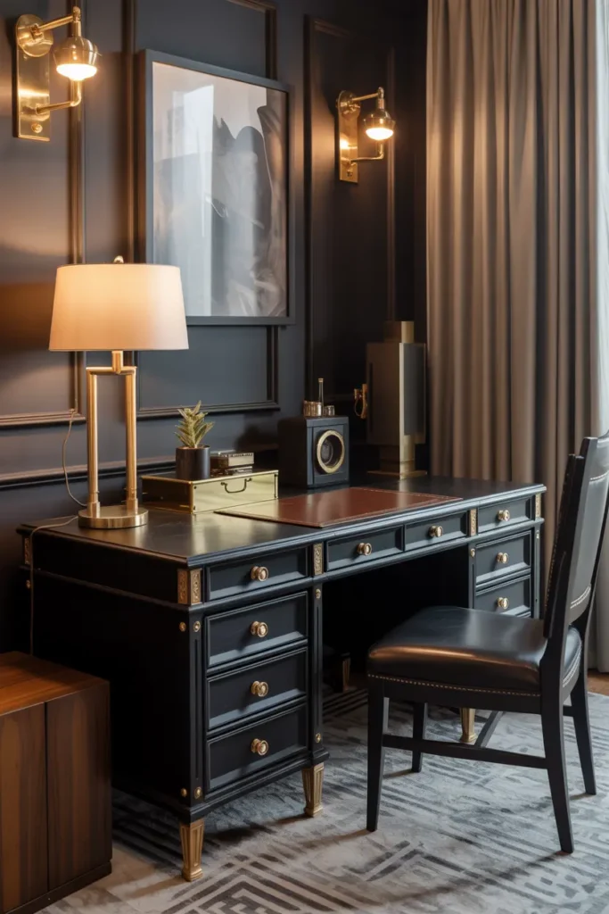 13. Black and Gold Accents for a Luxurious Vibe