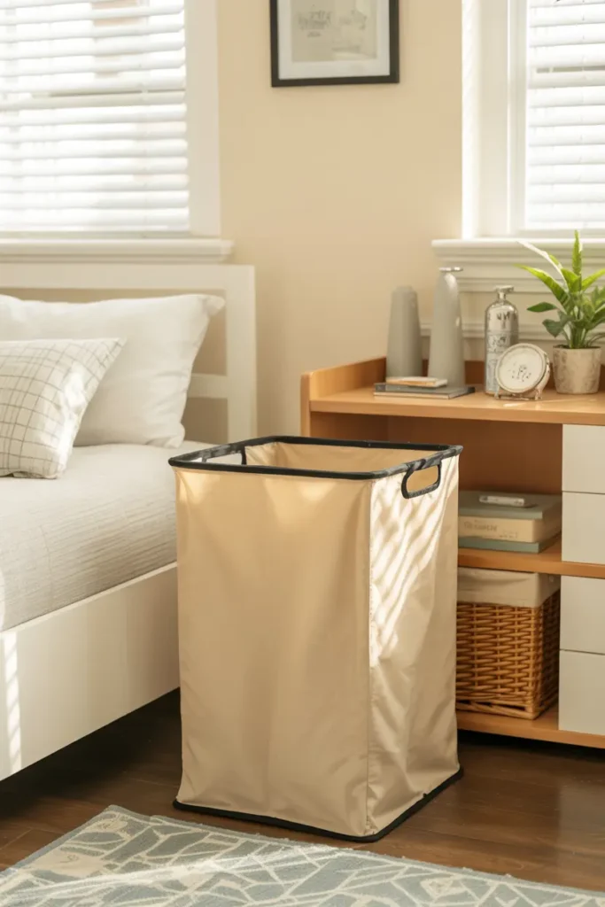 14. Collapsible Laundry Hamper with Handles
