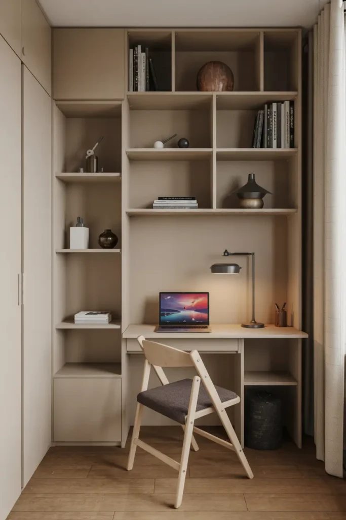 2. Compact Office Setup for Small Apartments