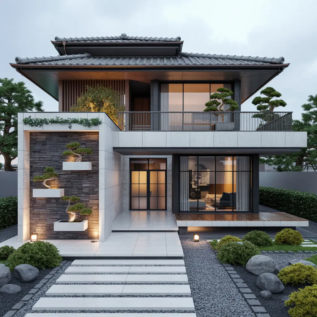 2. Modern Japanese Minimalist Home with Open Layout