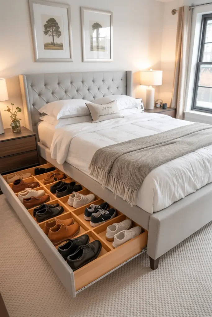 2. Under Bed Shoe Storage Boxes