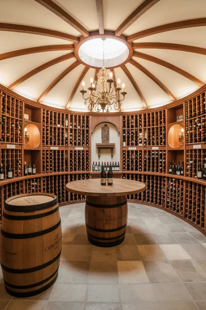 21. Tuscan Home with Wine Cellar and Wooden Barrels