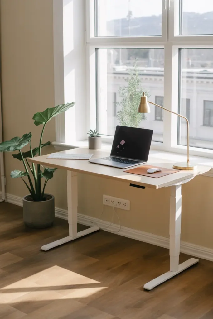 23. A Minimalist Standing Desk Setup
