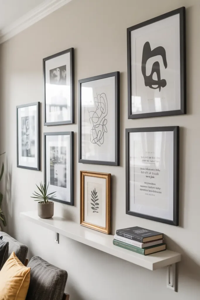 3. Hang Affordable Wall Art Prints or DIY Artwork