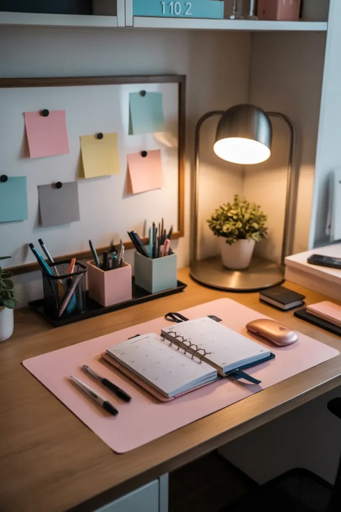 4. Desk Organizer Set for Study Station