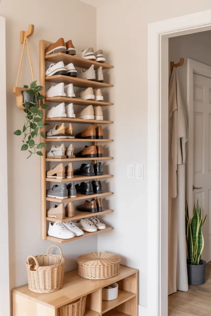 4. Wall Mounted Shoe Racks