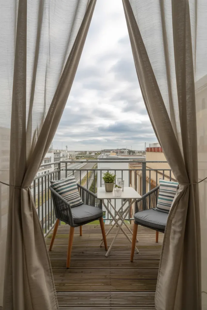 4. Waterproof Outdoor Curtains for Balcony Shade