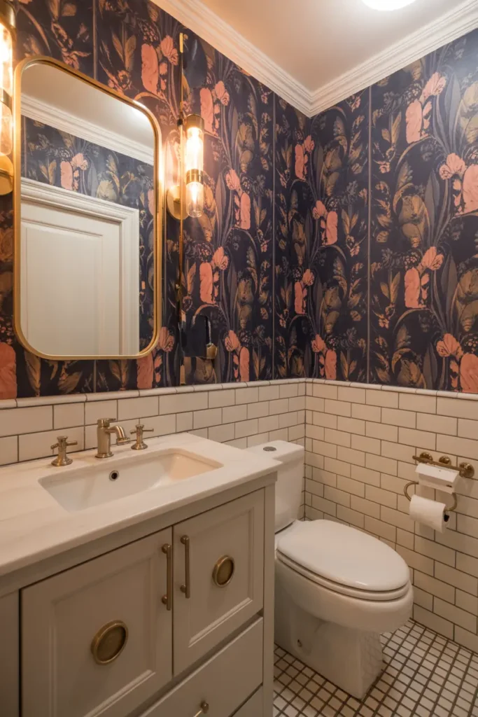 5. Choose Bold Wallpaper for an Accent Wall