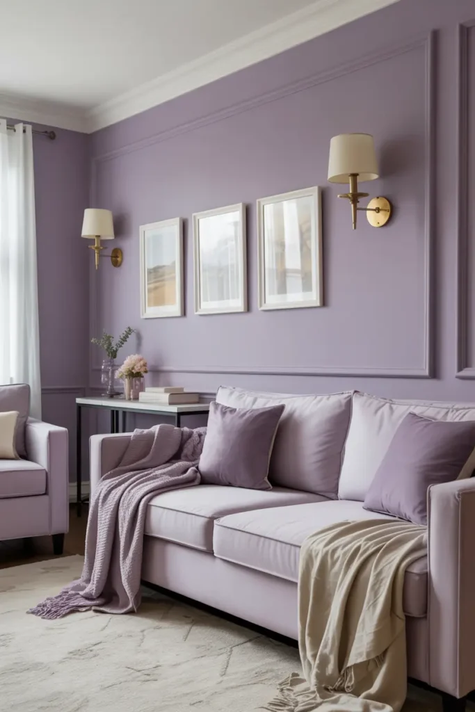 5. Lavender Throw Pillows for Sofas and Chairs