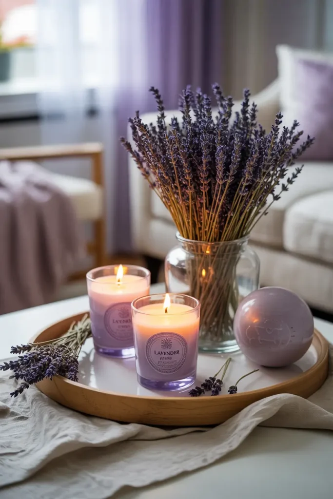 6. Lavender Scented Candles for Relaxing Vibes