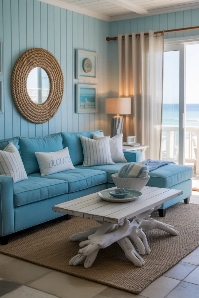 7. Calm Blue Hues for a Coastal Inspired Interior