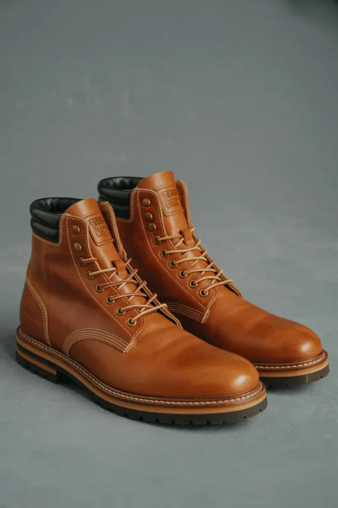 7. Durable Pair of Leather Boots for All Seasons